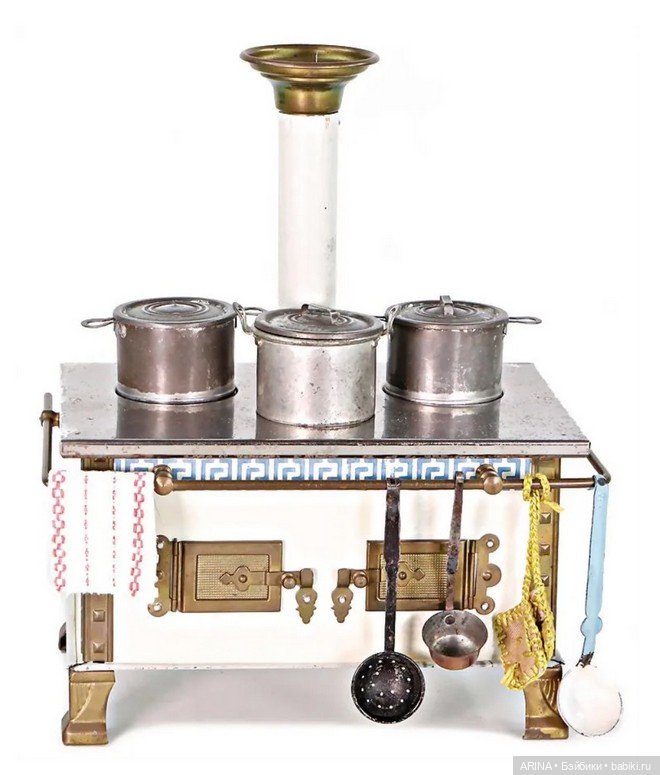 Винтажные игрушечные кухонные плиты