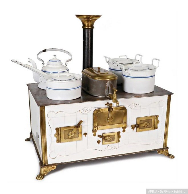 Винтажные игрушечные кухонные плиты
