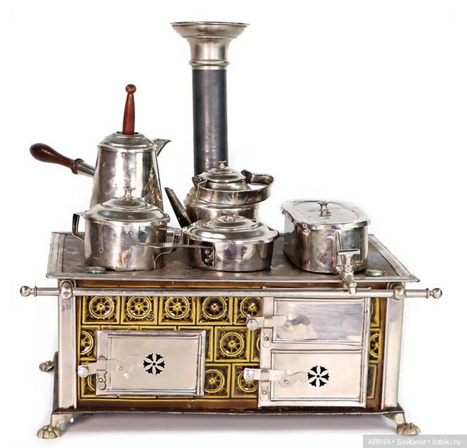 Винтажные игрушечные кухонные плиты