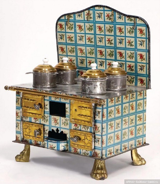 Винтажные игрушечные кухонные плиты