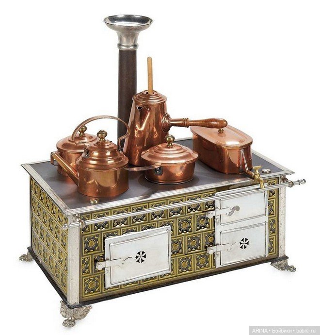 Винтажные игрушечные кухонные плиты