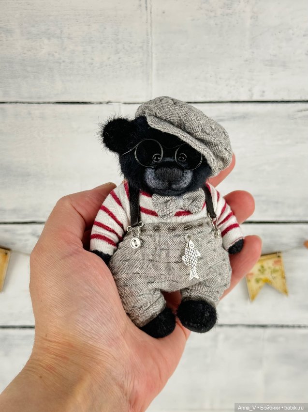 Тедди мишка Пьер — Авторские мишки Тедди и друзья: фото (фото 3)