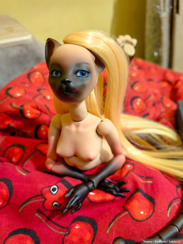 Кошка, которая делает кусь