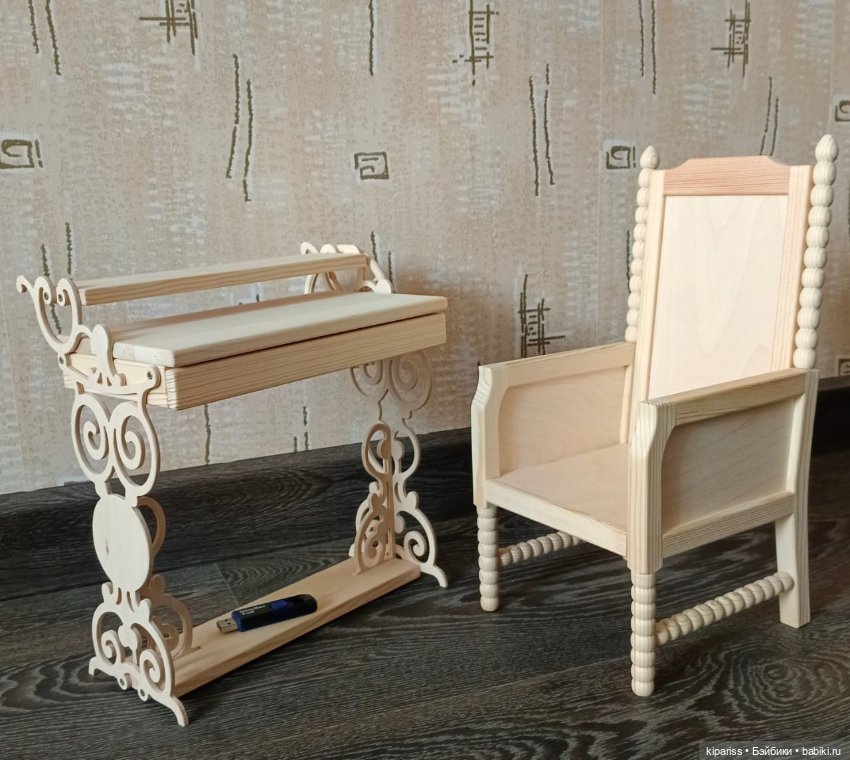 Набор в кабинет — Мебель для кукол и домиков: фото (фото 4)