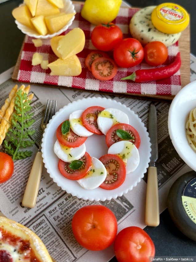 Итальянский стол — Кукольная миниатюра своими руками: еда (фото 4)