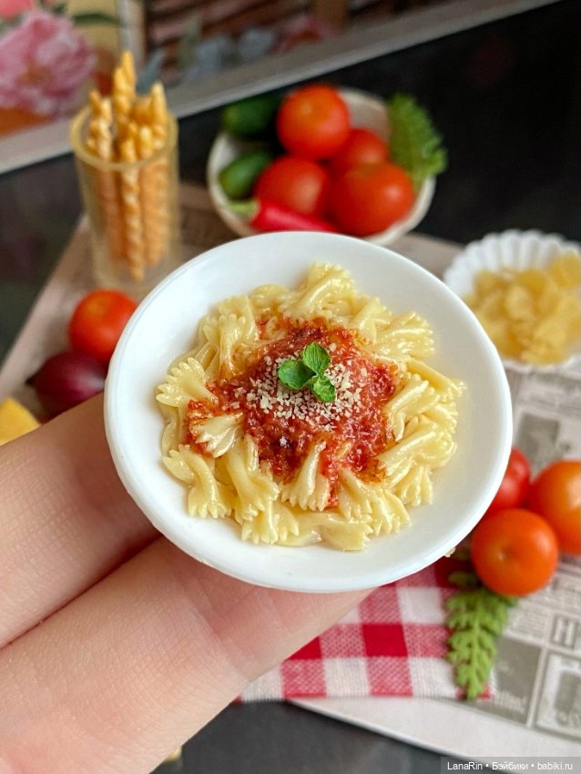 Итальянский стол — Кукольная миниатюра своими руками: еда (фото 8)