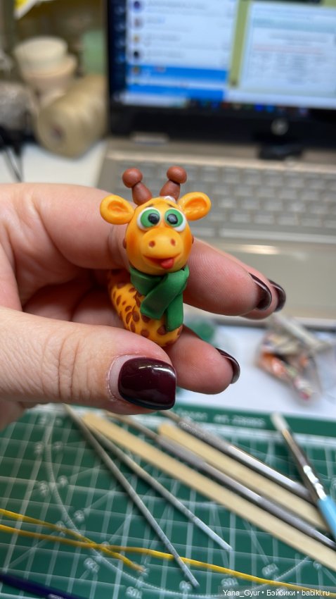 История о том, как родился забавный жирафик zoo для куколки (фото 5)