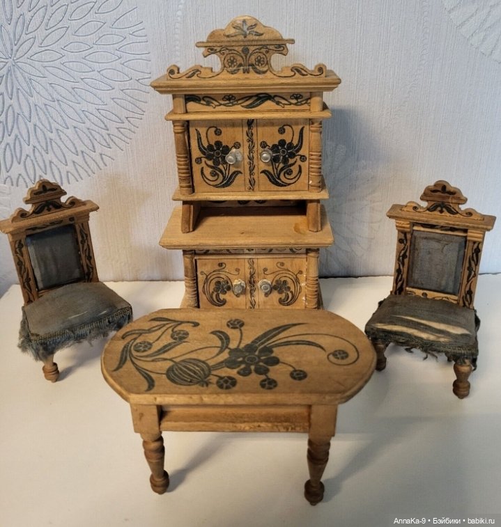 Антикварная кукольная мебель в стиле Арт Деко (фото 2)