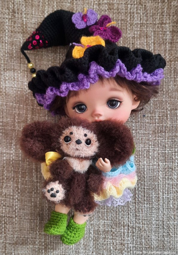 Мини Чебурашечка — Вязаные игрушки и амигуруми: крючком (фото 2)
