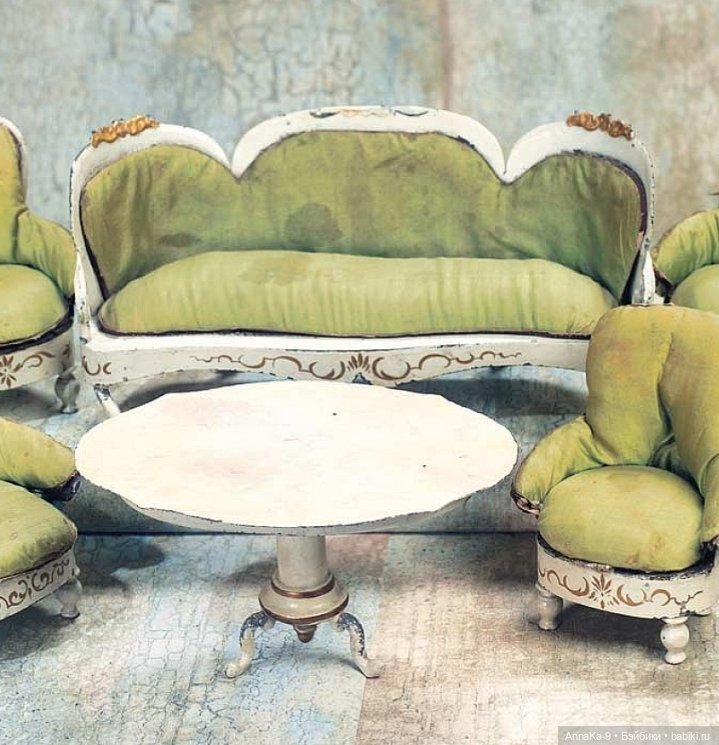 Rock & Graner антикварная кукольная мебель из металла