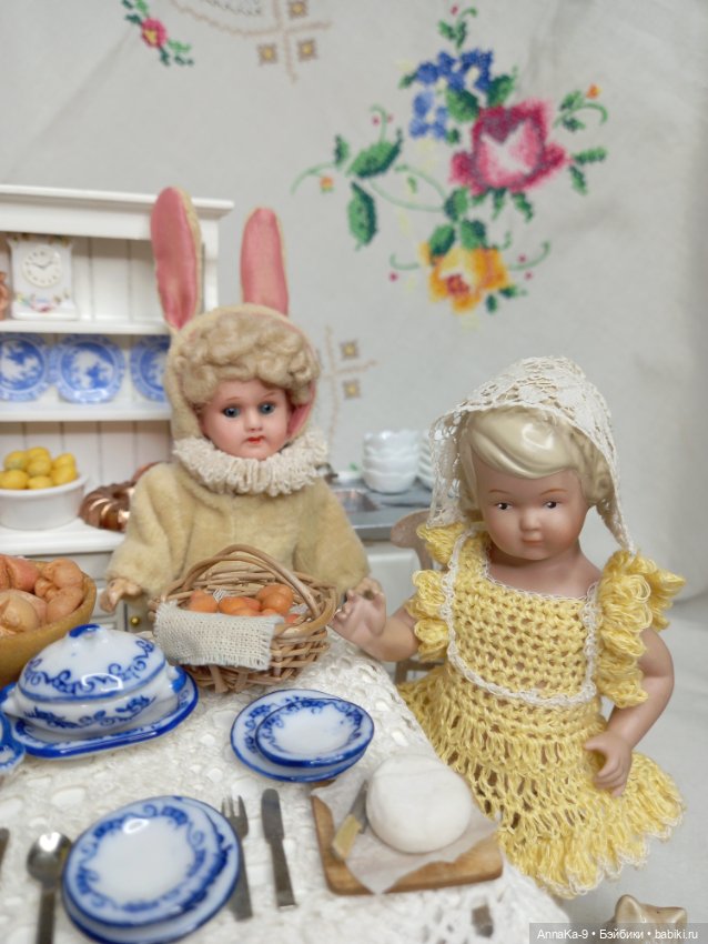 Встречаем весну — Антикварные куклы Mignonette (Миньонетта): карманные