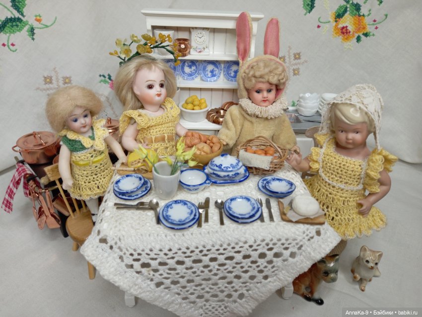 Встречаем весну — Антикварные куклы Mignonette (Миньонетта): карманные (фото 3)