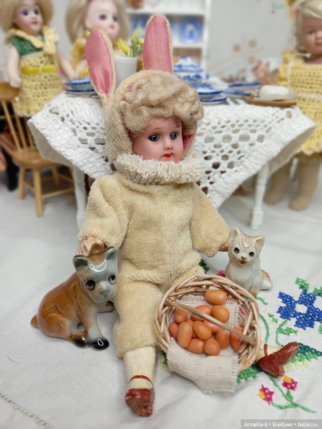 Встречаем весну — Антикварные куклы Mignonette (Миньонетта): карманные (фото 10)