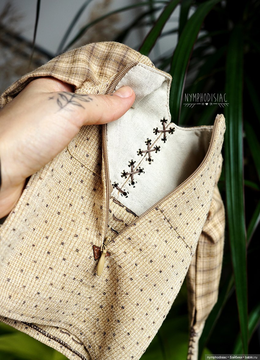 Авторский наряд в стиле hobbitcore для SD мальчика (фото 5)