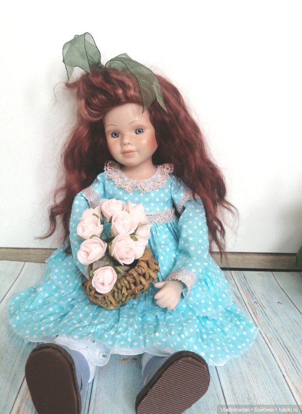 Переделка фарфоровой куклы. Финал (фото 6)