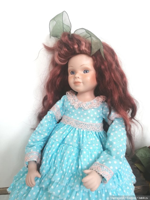 Переделка фарфоровой куклы. Финал