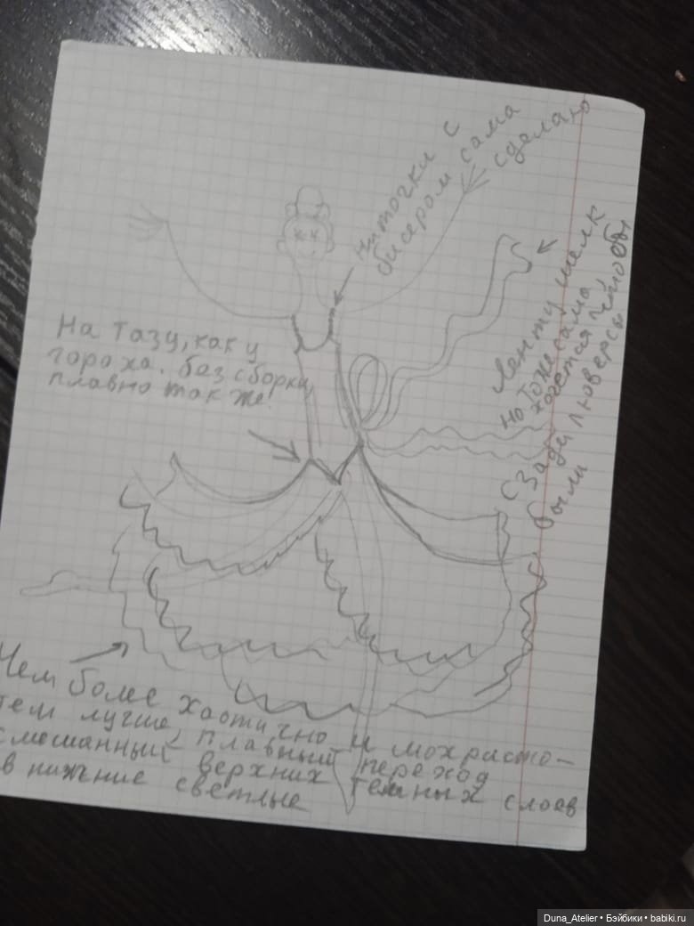 Шелковое платье — Одежда и обувь для кукол своими руками: фото