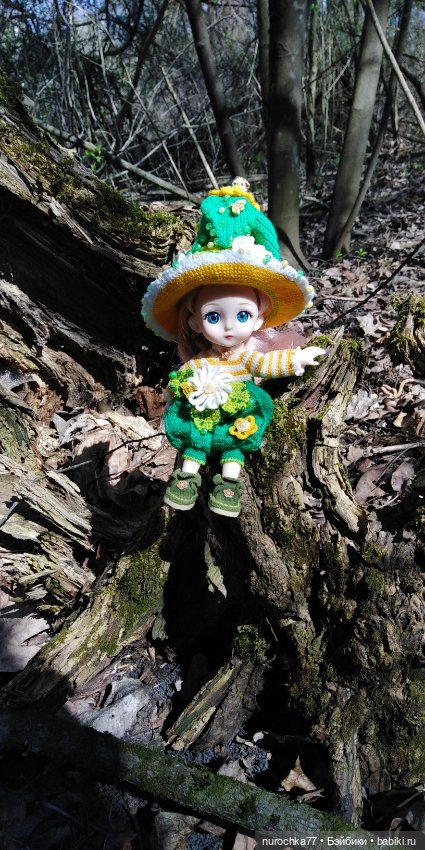 Цветочная Гномочка в весеннем лесу