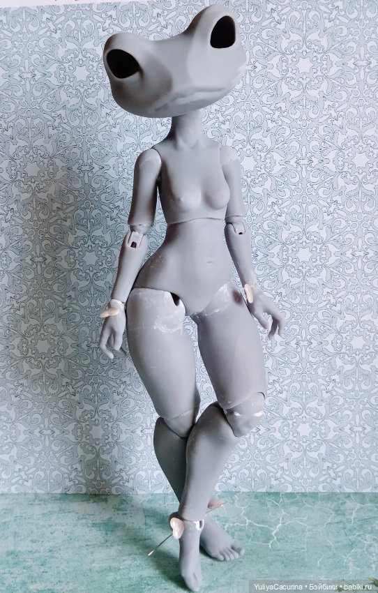 Лягушка — Авторские шарнирные куклы своими руками: лепка (фото 2)