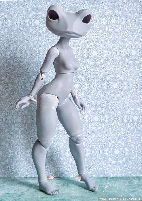 Лягушка — Авторские шарнирные куклы своими руками: лепка