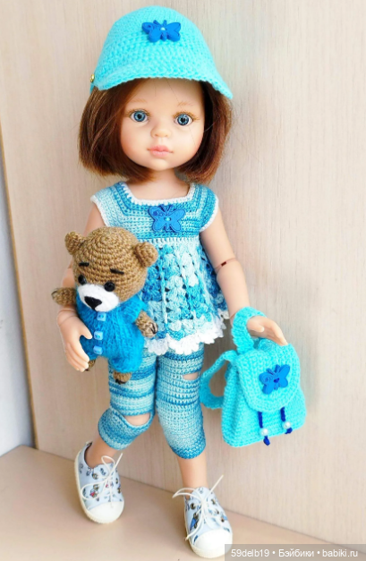 Костюмчик для прогулок на природе для кукол ПР (фото 8)