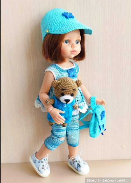Костюмчик для прогулок на природе для кукол ПР (фото 10)