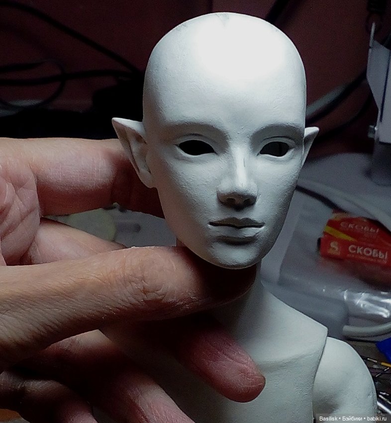 Процесс парень 09 — Авторские шарнирные куклы своими руками: лепка (фото 7)