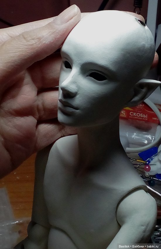 Процесс парень 09 — Авторские шарнирные куклы своими руками: лепка (фото 9)