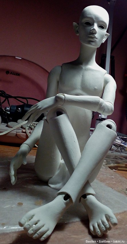 Процесс парень 09 — Авторские шарнирные куклы своими руками: лепка (фото 3)