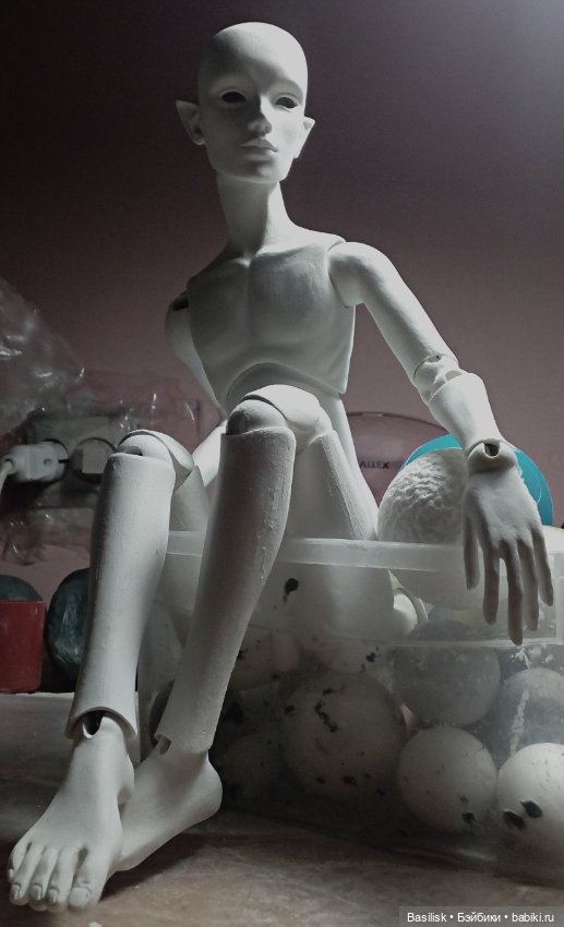 Процесс парень 09 — Авторские шарнирные куклы своими руками: лепка