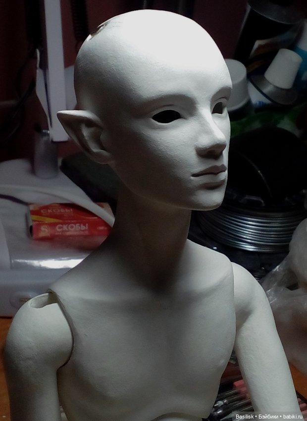 Процесс парень 09 — Авторские шарнирные куклы своими руками: лепка (фото 8)