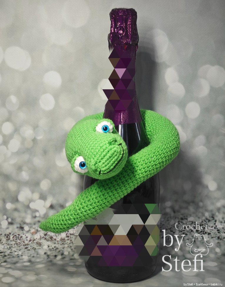 Новая змейка — Вязаные игрушки и амигуруми: крючком