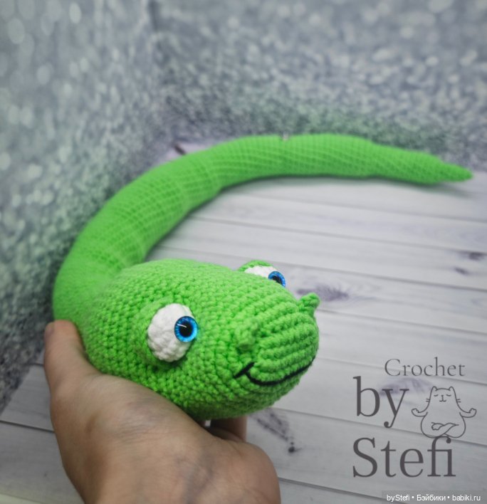 Новая змейка — Вязаные игрушки и амигуруми: крючком