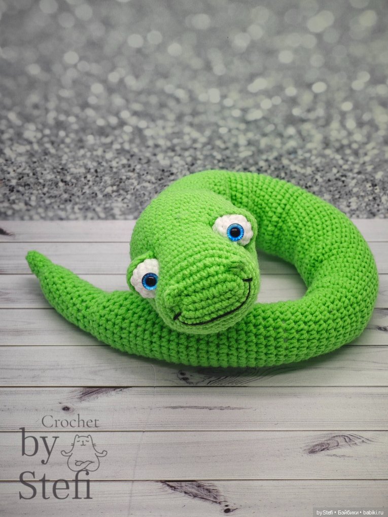 Новая змейка — Вязаные игрушки и амигуруми: крючком