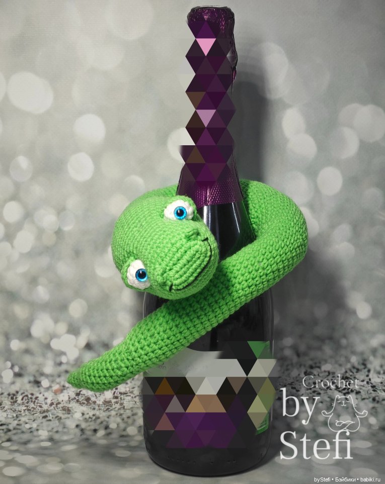 Новая змейка — Вязаные игрушки и амигуруми: крючком