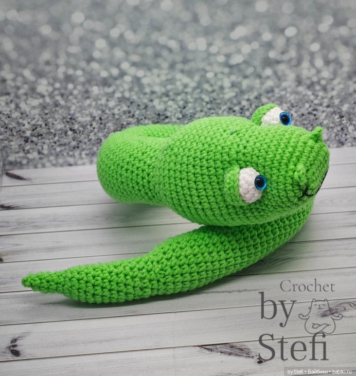 Новая змейка — Вязаные игрушки и амигуруми: крючком (фото 9)