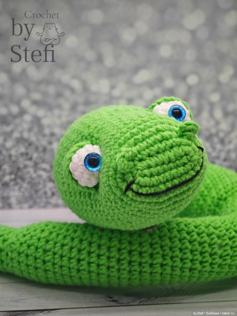 Новая змейка — Вязаные игрушки и амигуруми: крючком (фото 4)