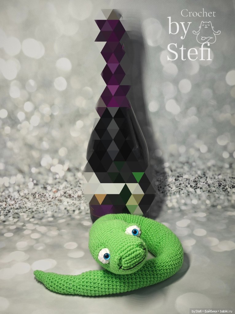 Новая змейка — Вязаные игрушки и амигуруми: крючком