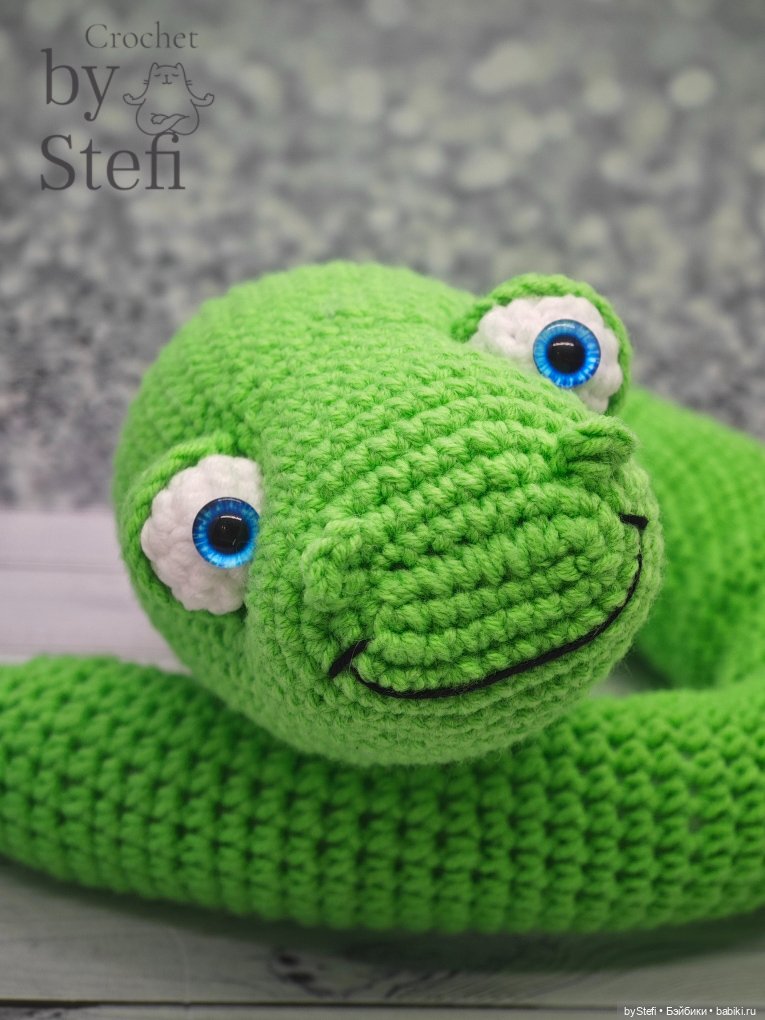 Новая змейка — Вязаные игрушки и амигуруми: крючком (фото 2)