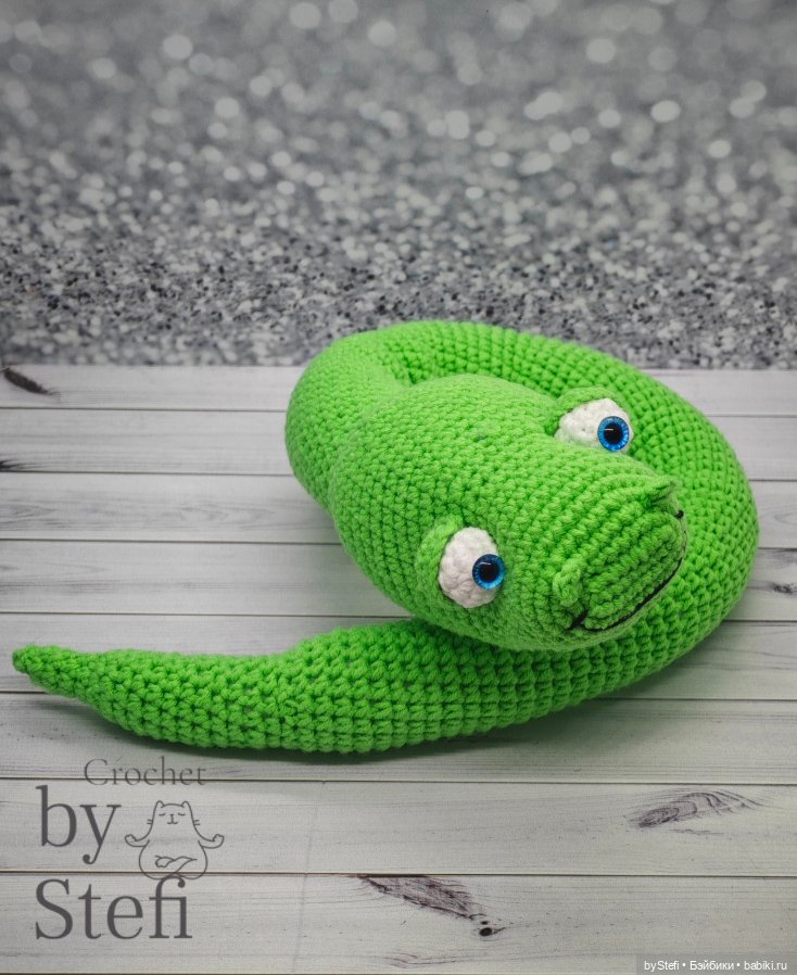 Новая змейка — Вязаные игрушки и амигуруми: крючком (фото 10)