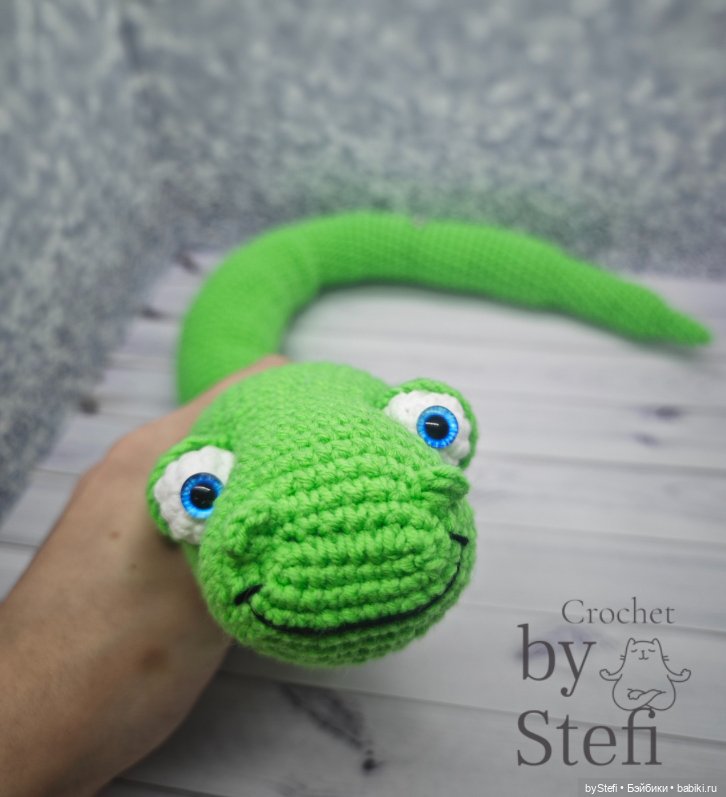 Новая змейка — Вязаные игрушки и амигуруми: крючком