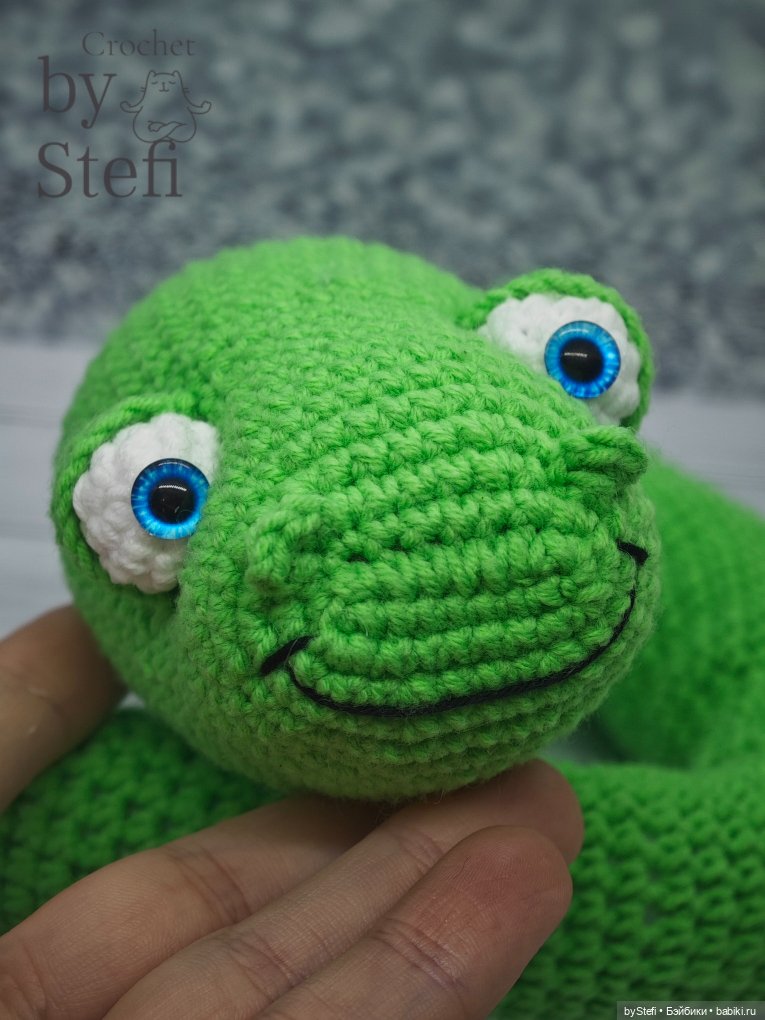 Новая змейка — Вязаные игрушки и амигуруми: крючком (фото 6)