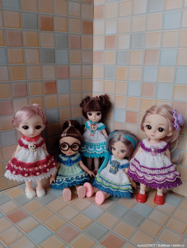 Платья для Баболичек — Одежда и обувь для кукол своими руками: фото (фото 7)
