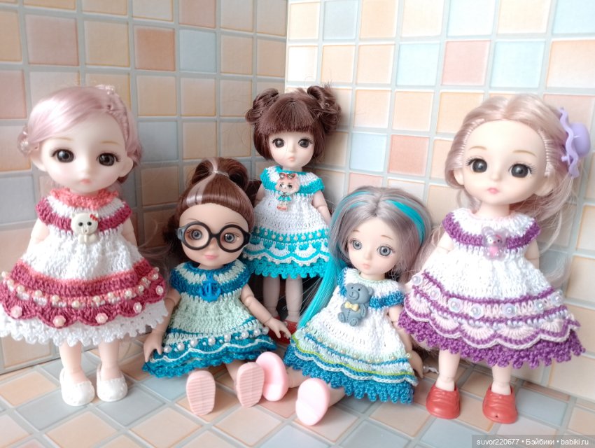 Платья для Баболичек — Одежда и обувь для кукол своими руками: фото (фото 8)