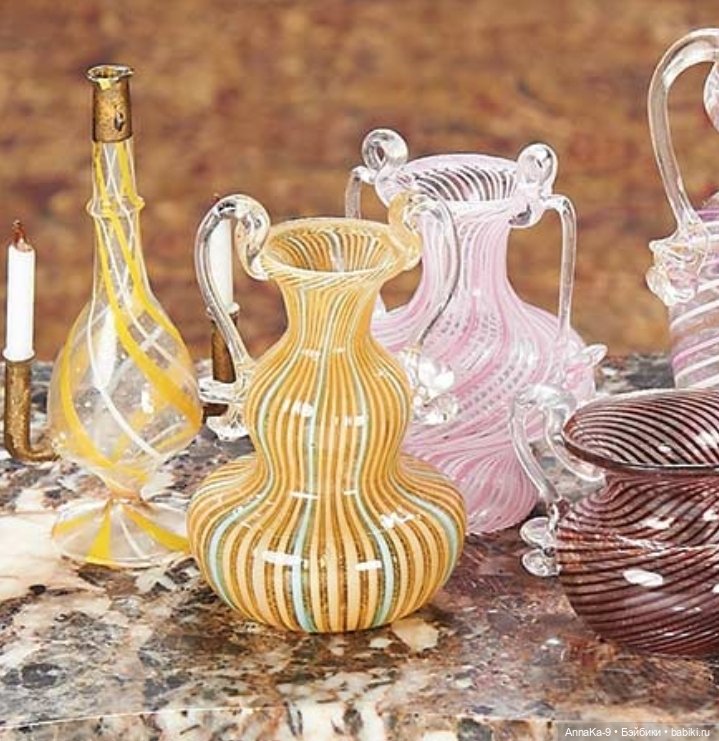 Стекло из Лауша в полоску