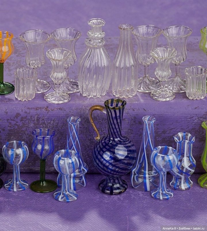 Стекло из Лауша в полоску