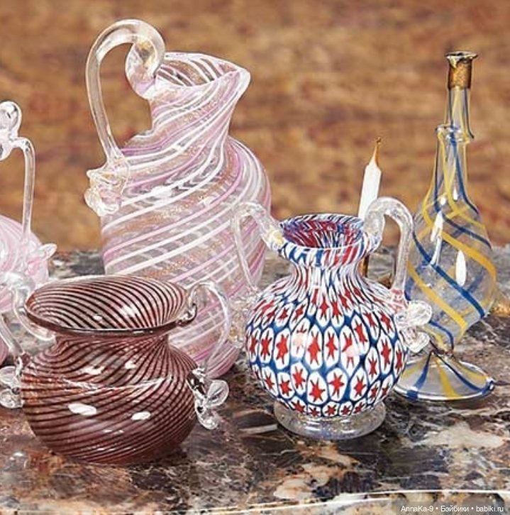 Стекло из Лауша в полоску
