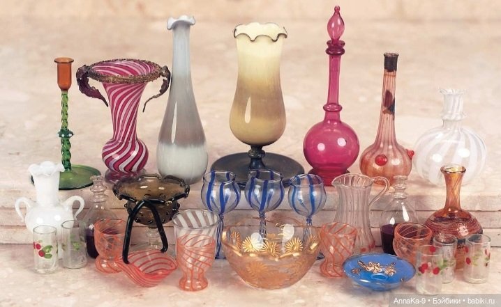 Стекло из Лауша в полоску