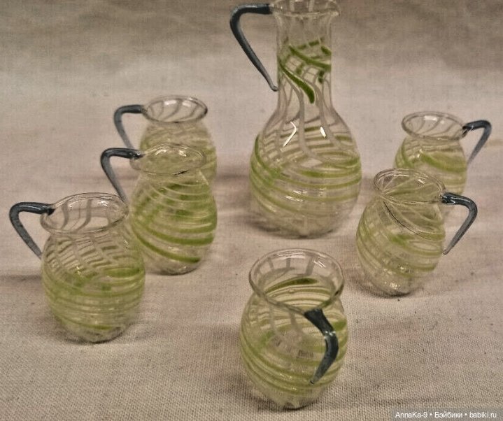 Стекло из Лауша в полоску