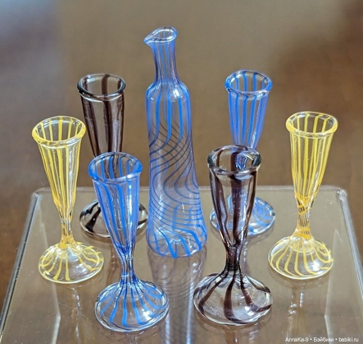 Стекло из Лауша в полоску